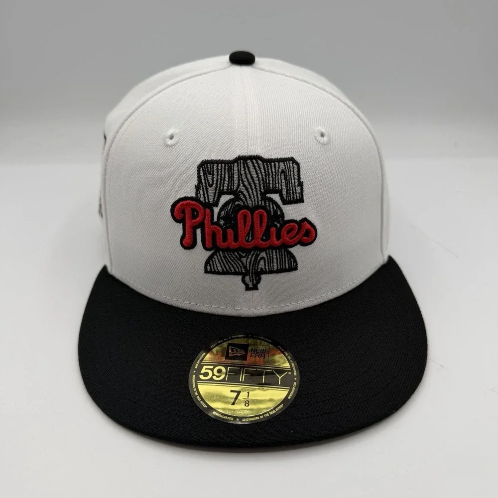 New Era 59Fifty Philadelphia Phillies Hat Cap 7 1/8 White 1996 All Star Game MLB